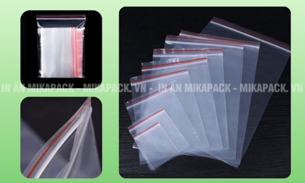 Hướng dẫn cách chọn kích cỡ túi zipper chỉ đỏ